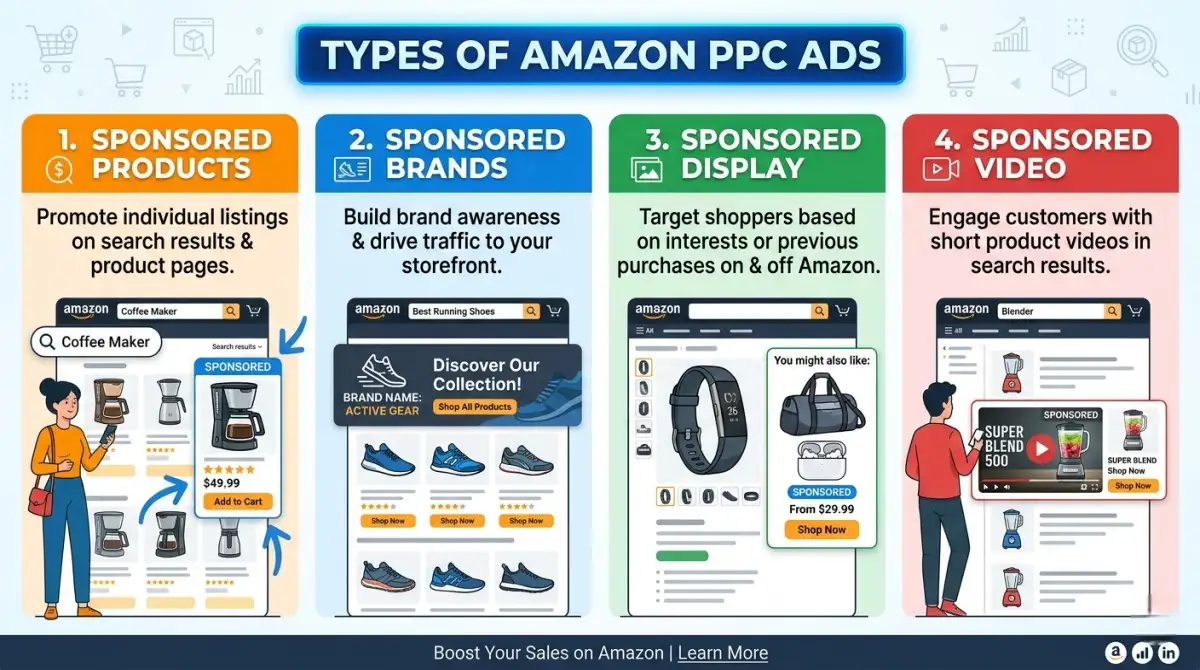 Types of Amazon PPC Ads