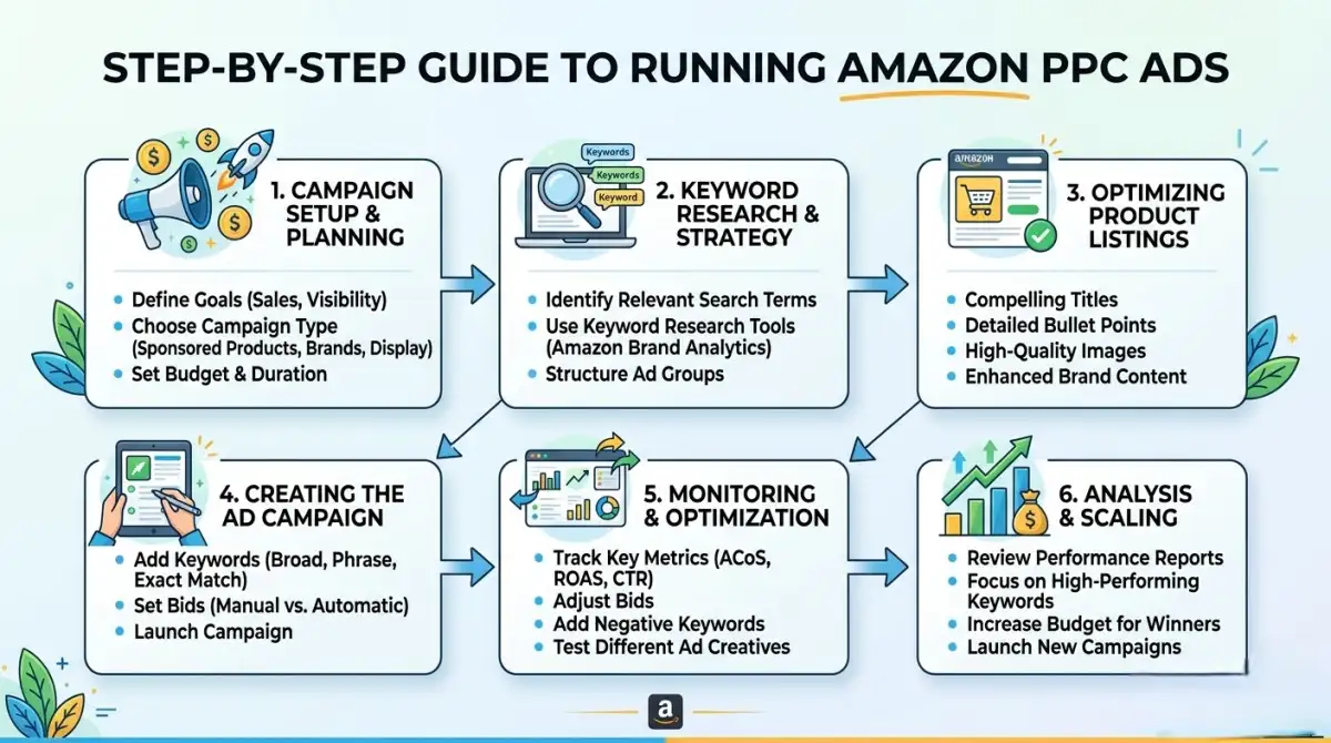 Step by Step Guide to Running Amazon PPC Ads
