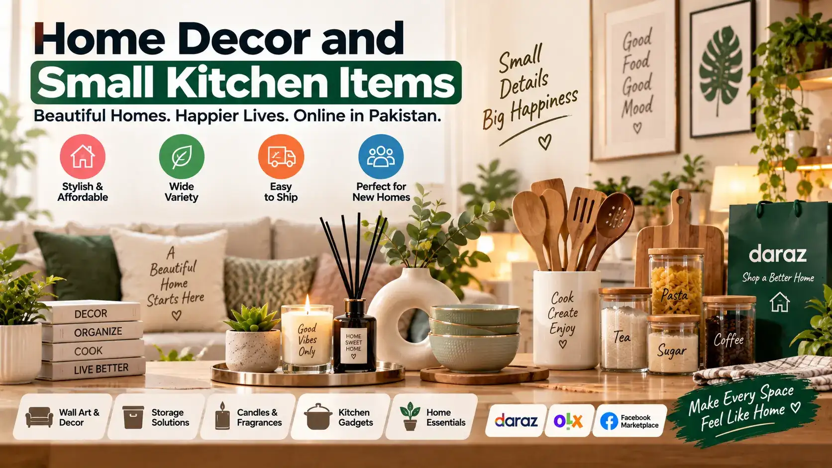 Home Decor and Small Kitchen Items