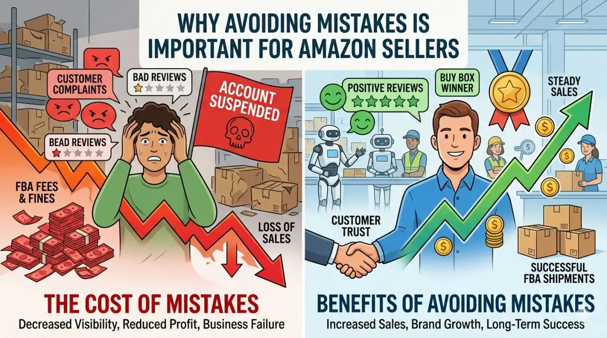 Why Avoiding Mistakes is Important for Amazon Sellers
