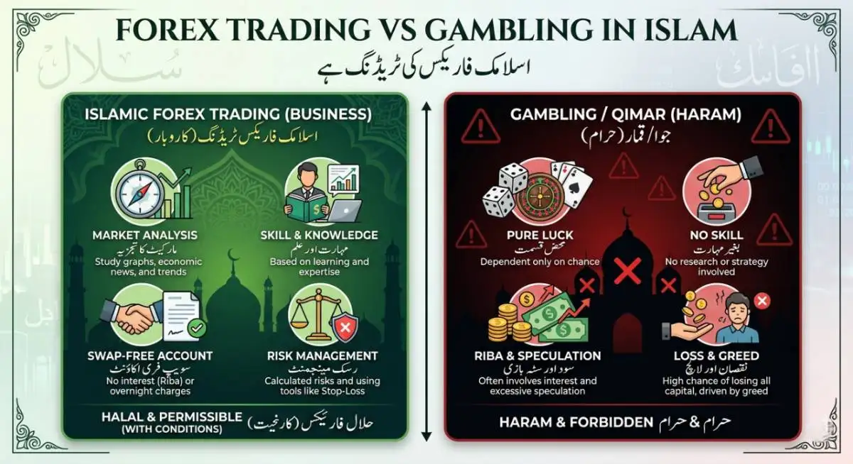 Forex Trading vs Gambling in Islam