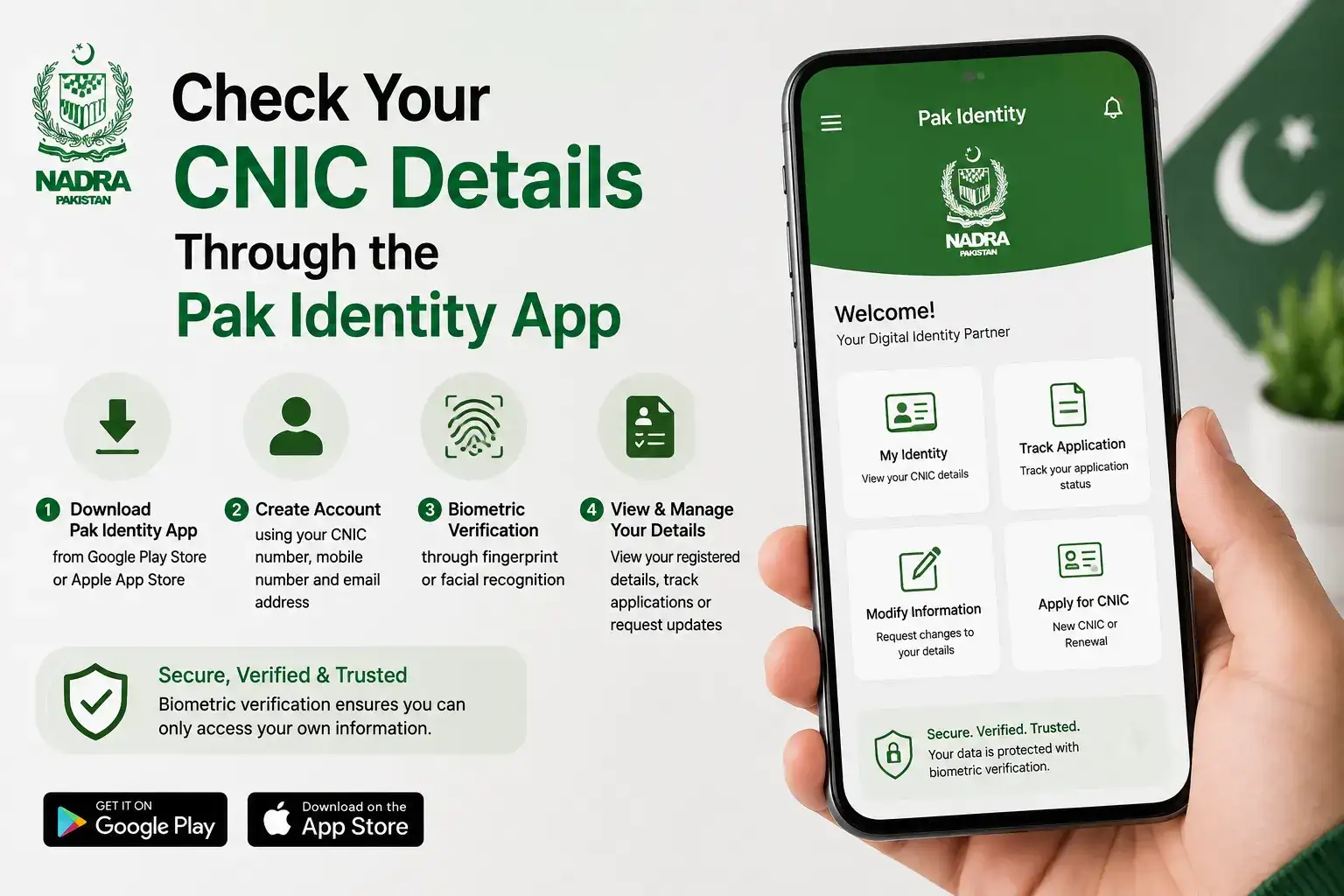 Check Your CNIC Details Through the Pak Identity App