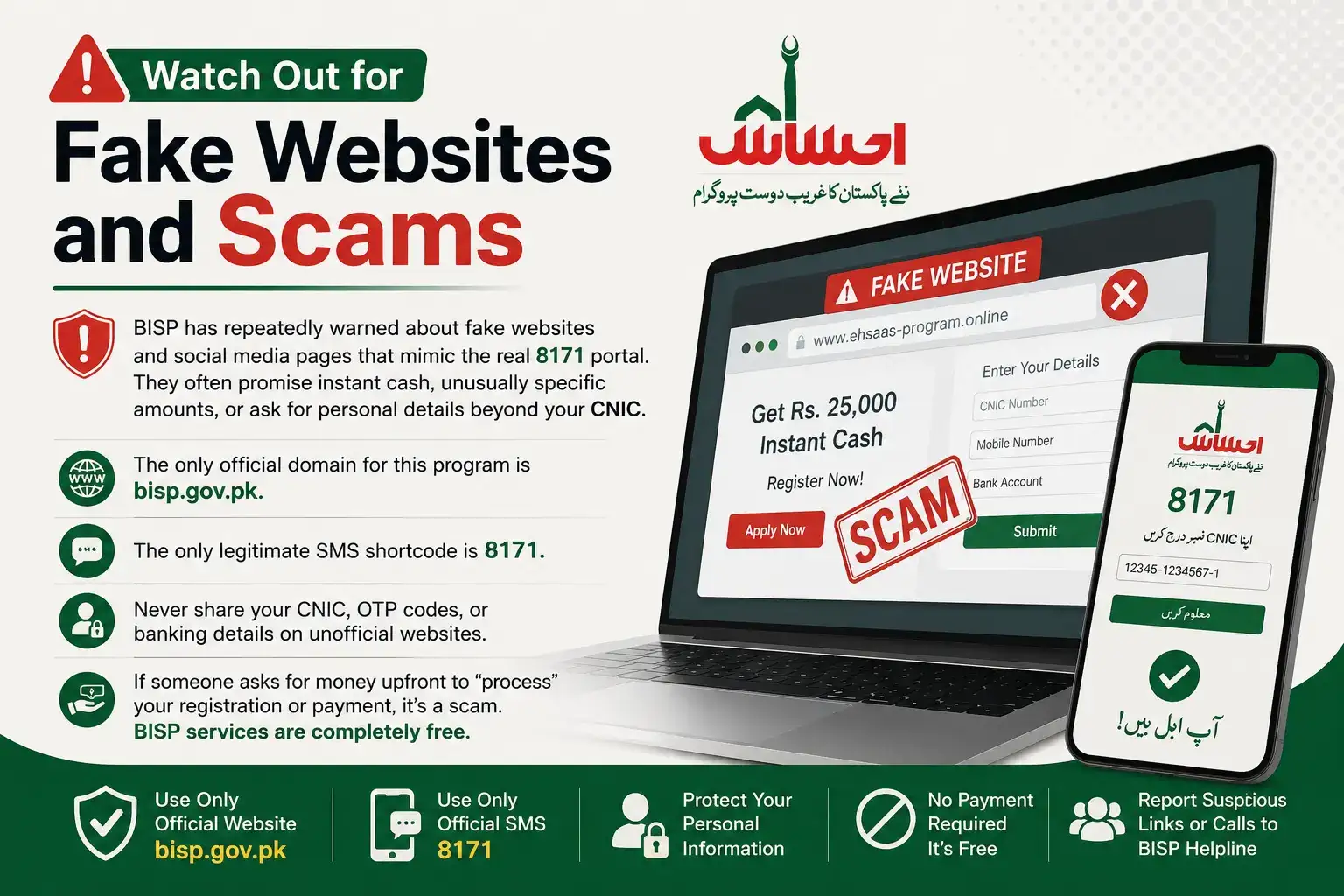 Watch Out for Fake Websites and Scams
