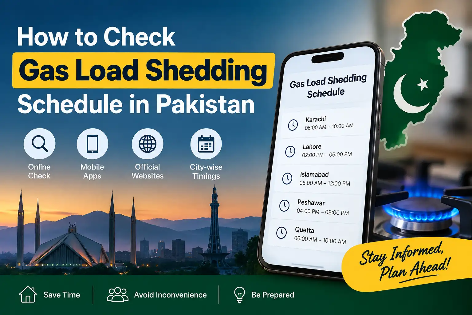 How to Check Gas Load Shedding Schedule in Pa