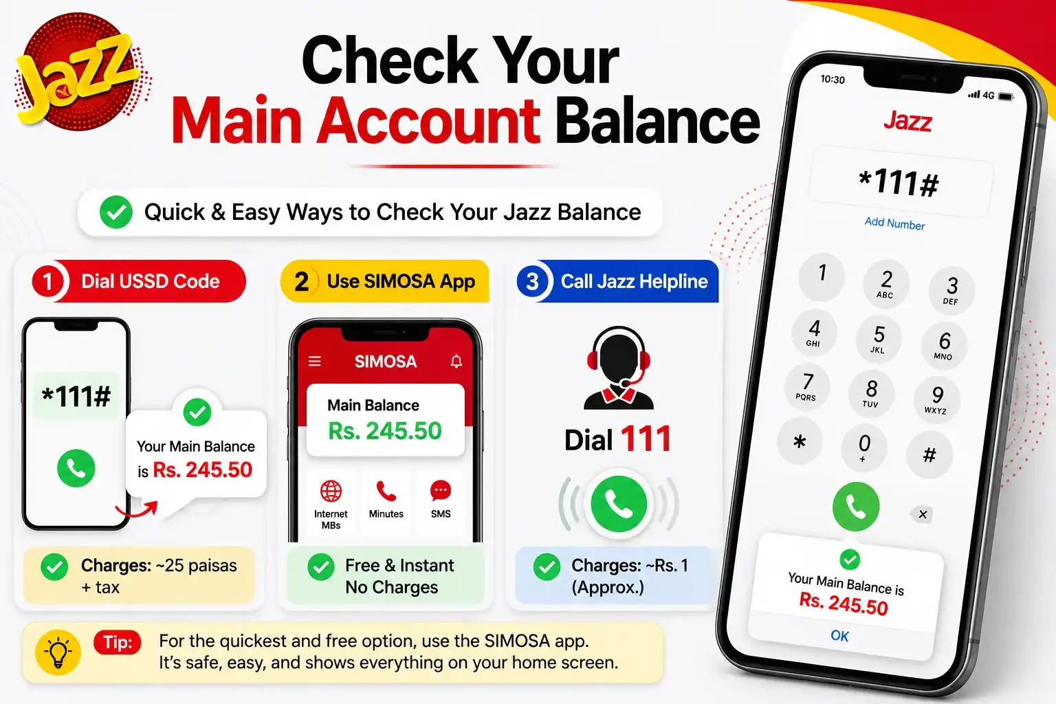 Check Your Main Account Balance