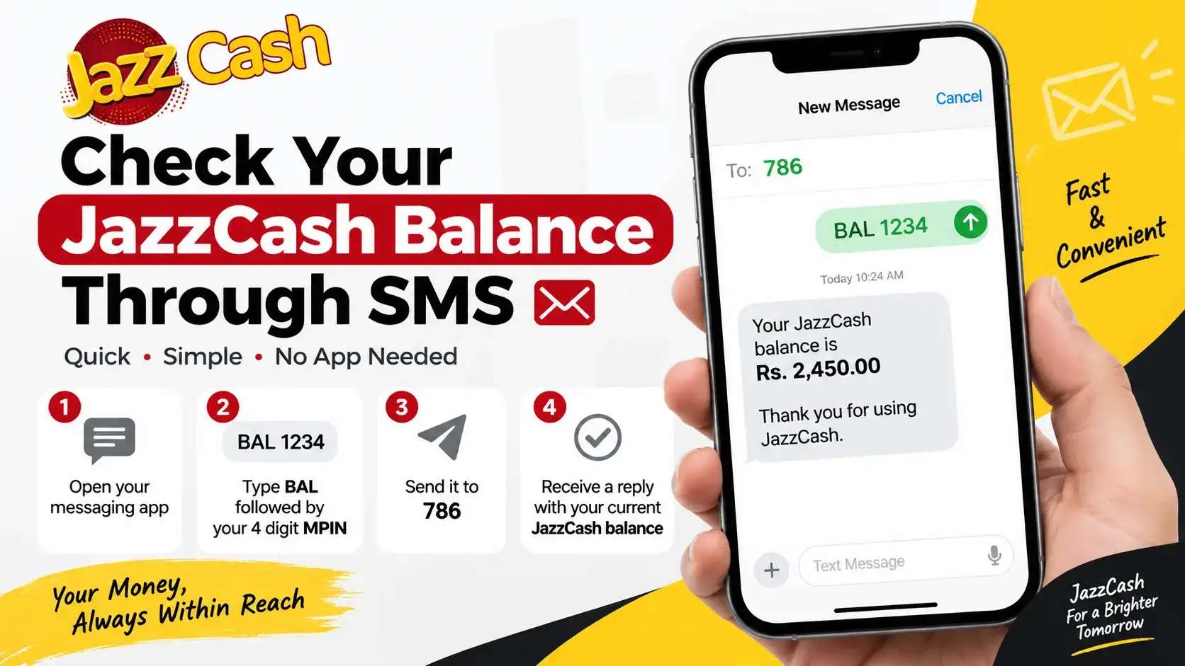 Check Your Balance Through SMS
