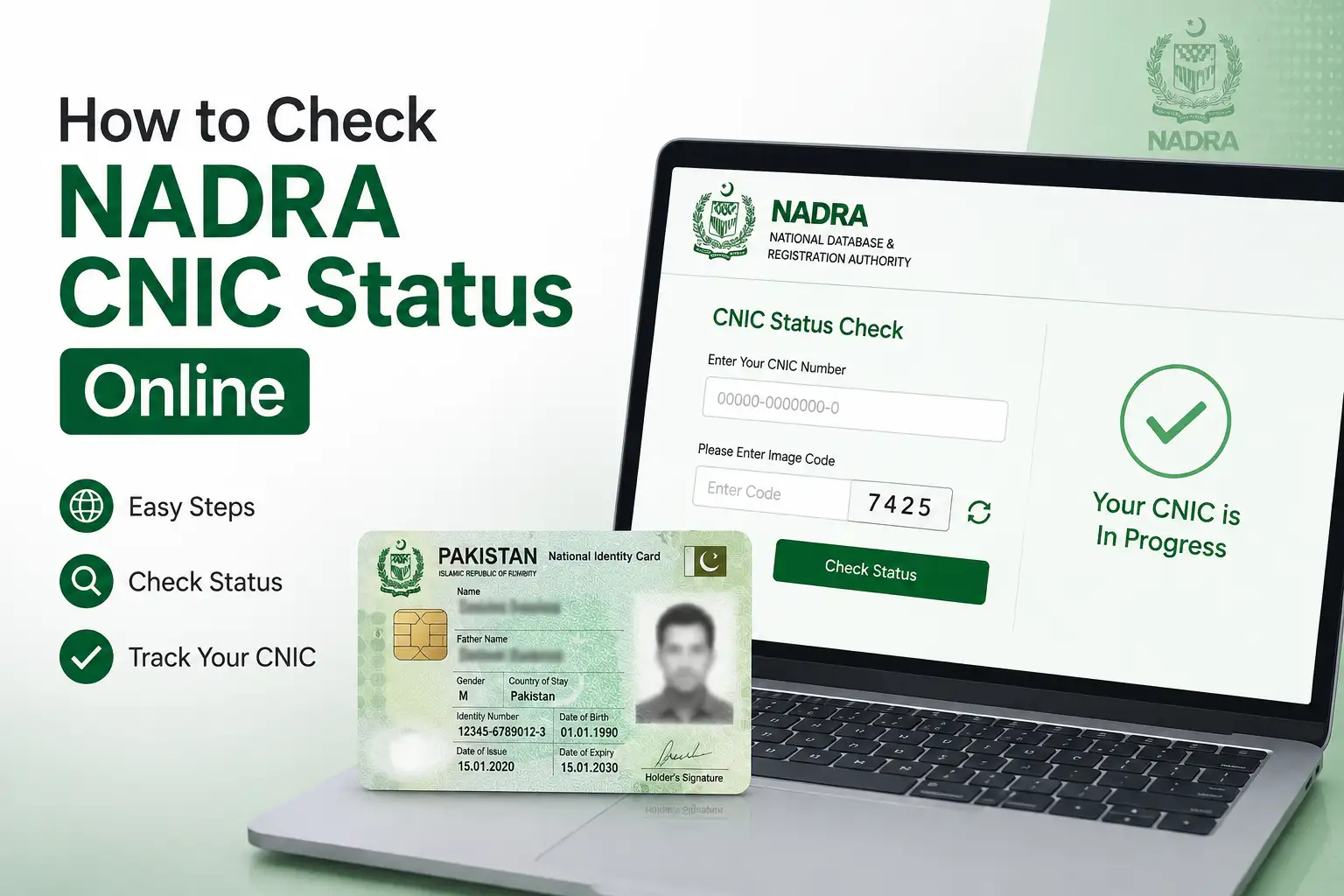 How to Check NADRA CNIC Status Online