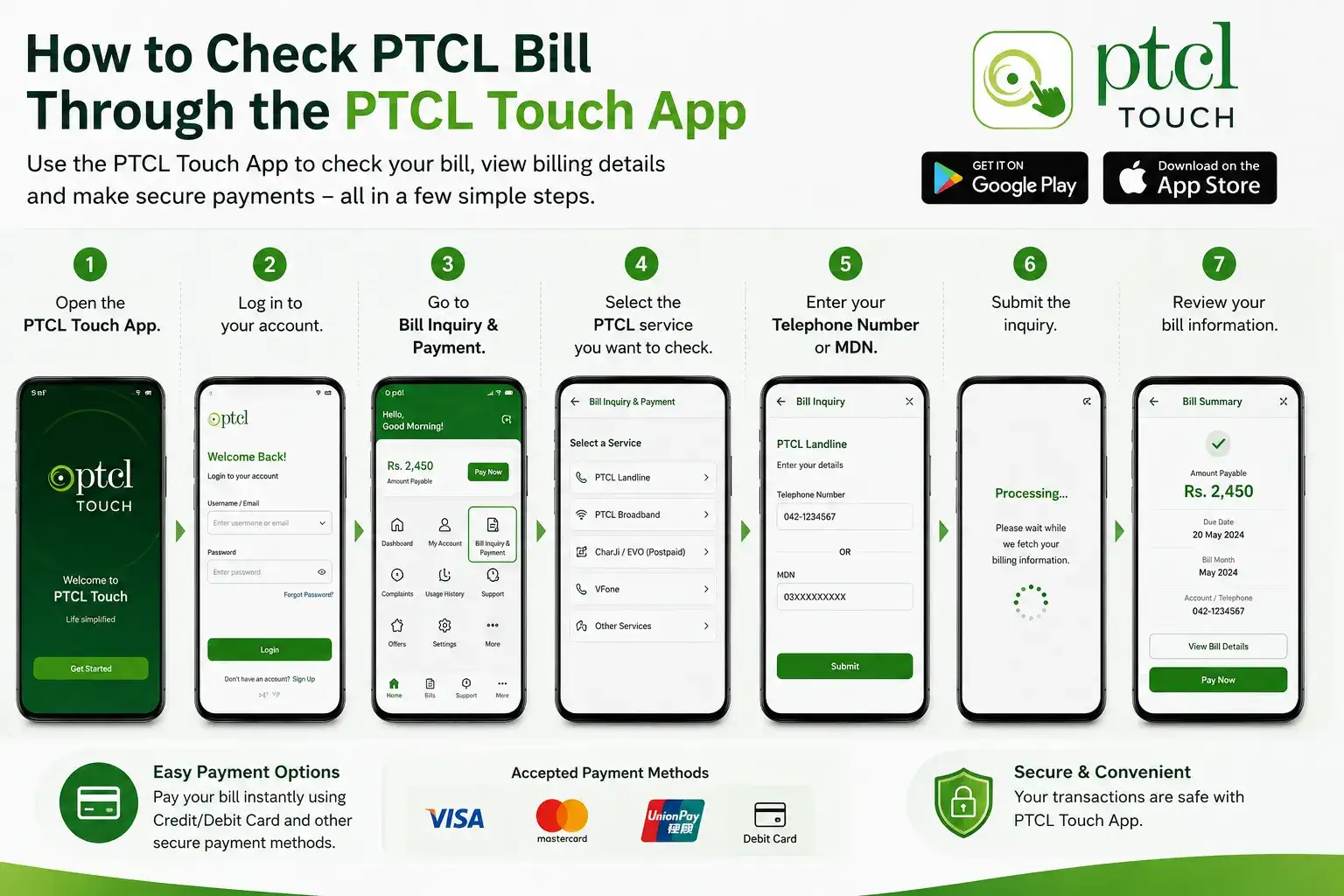 How to Check PTCL Bill Through the PTCL Touch App