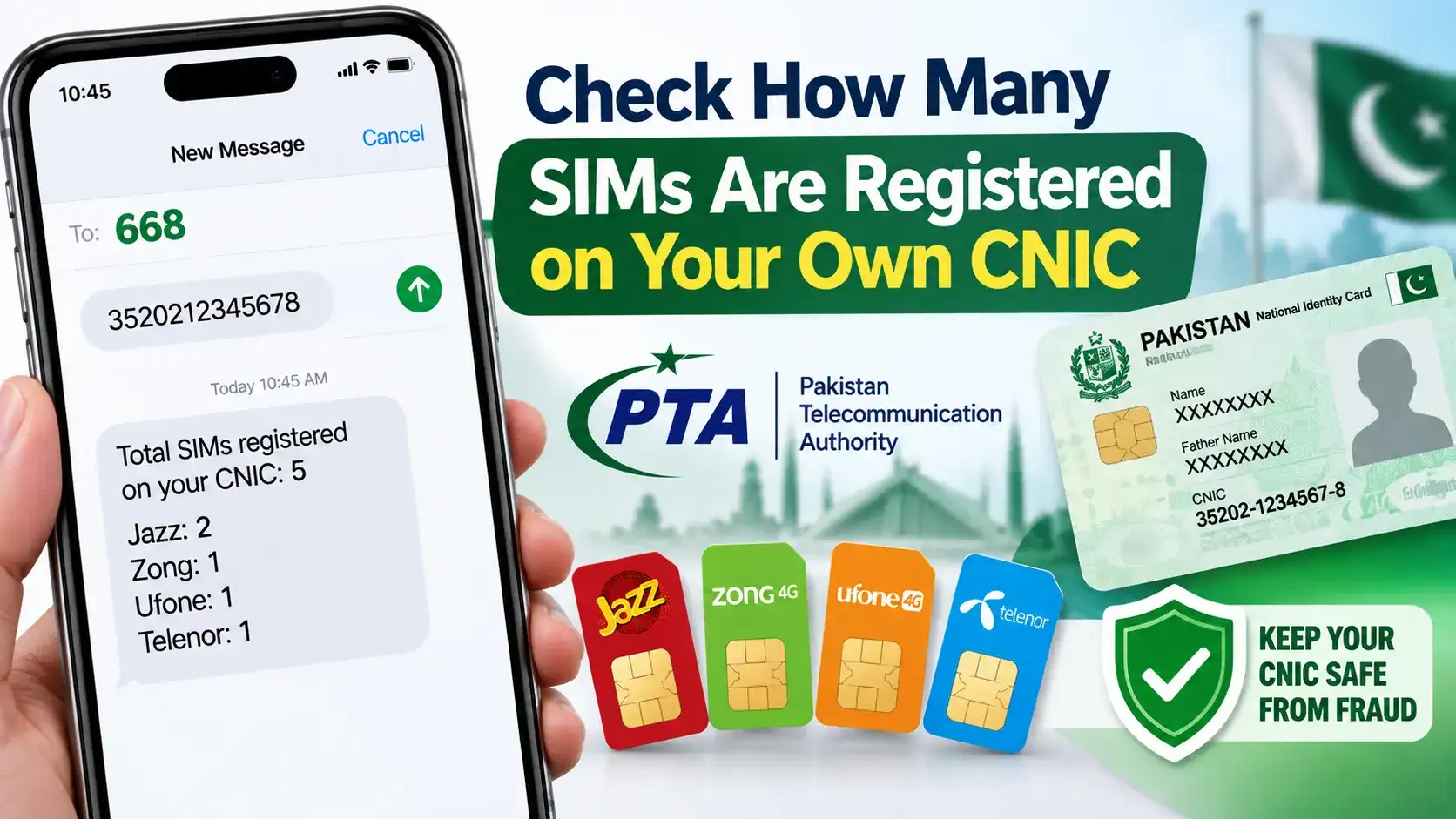 Check How Many SIMs Are Registered on Your Own CNIC