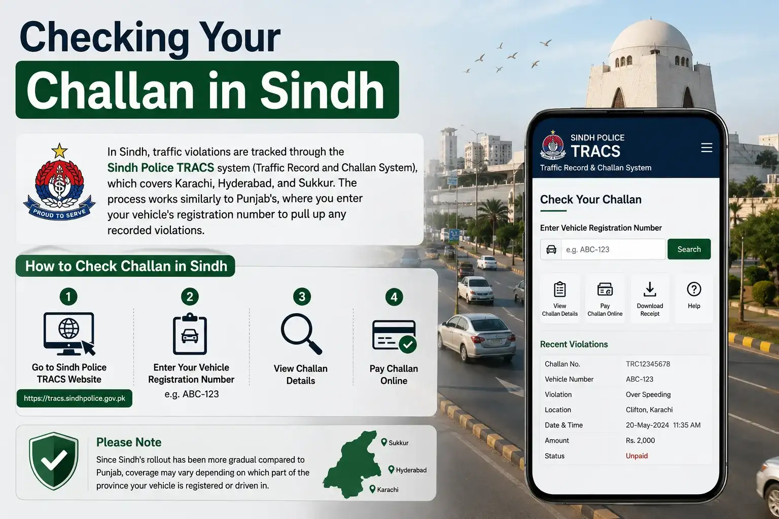 Checking Your Challan in Sindh