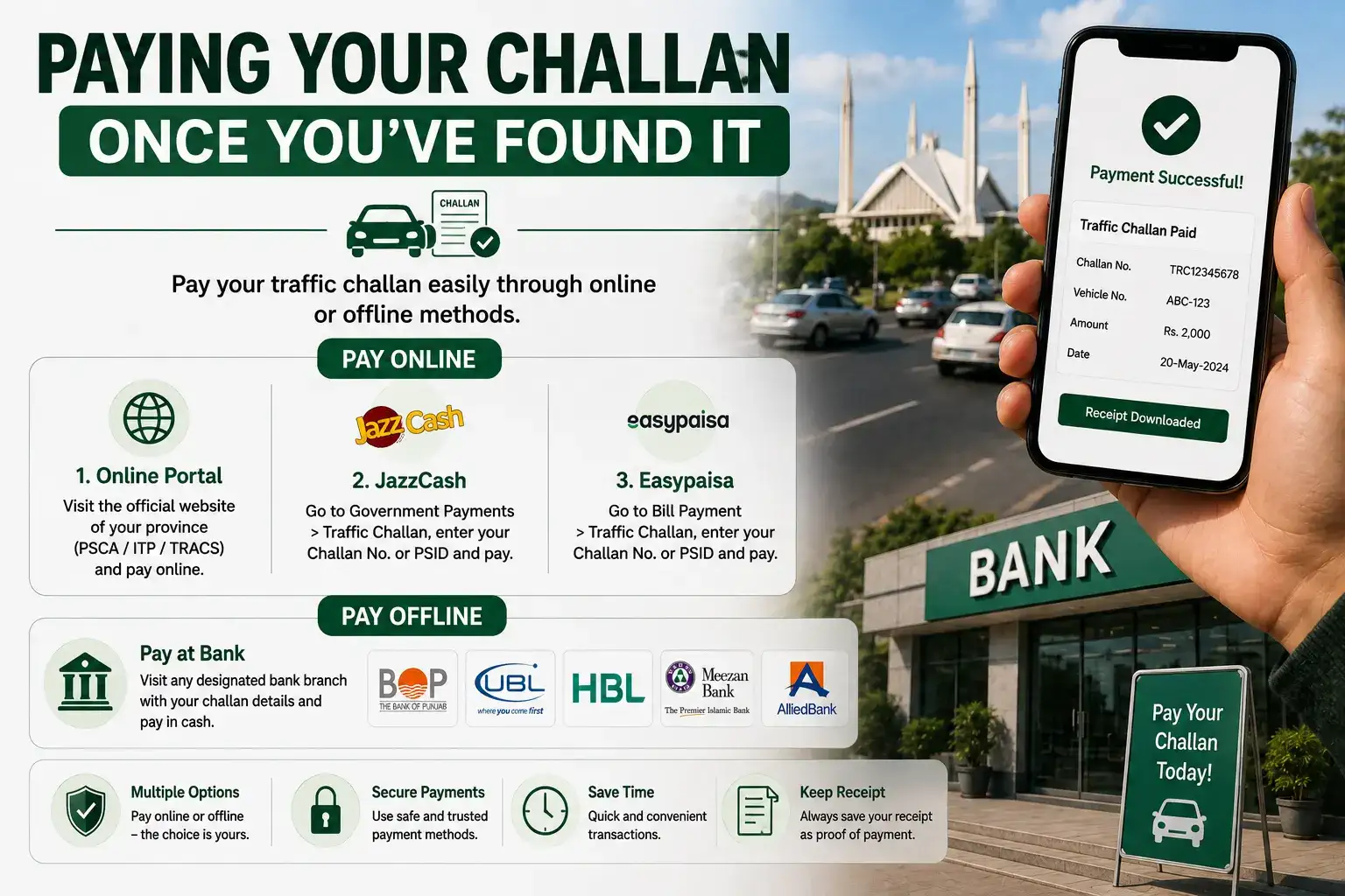Paying Your Challan Once You've Found It