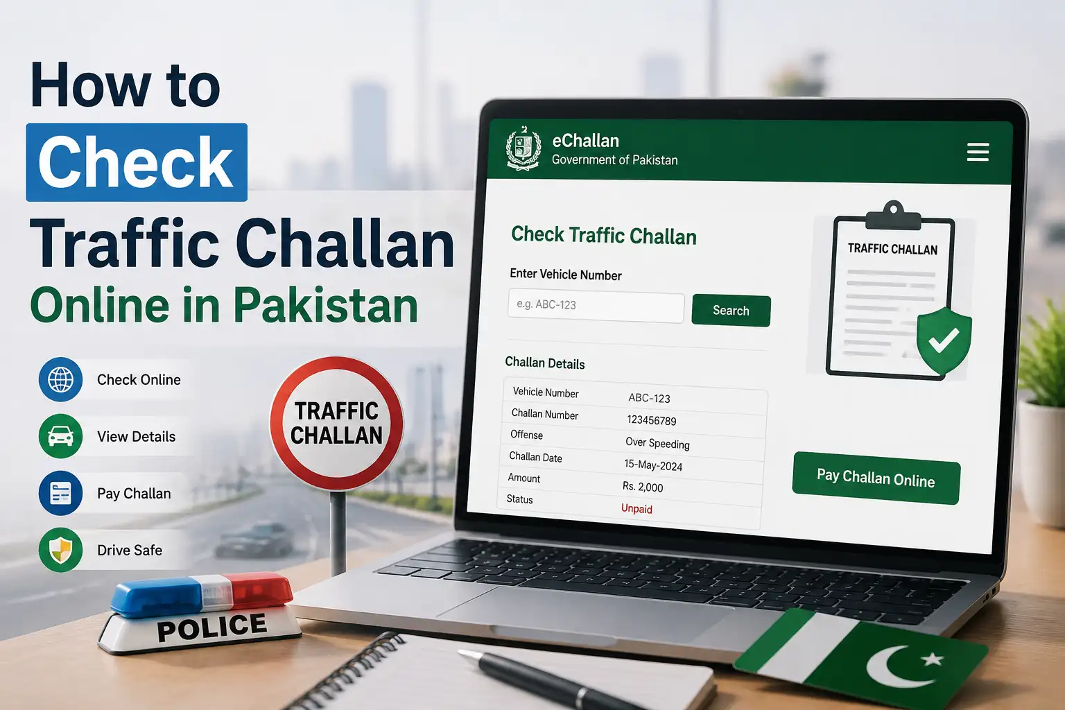 How to Check Traffic Challan Online in Pakist