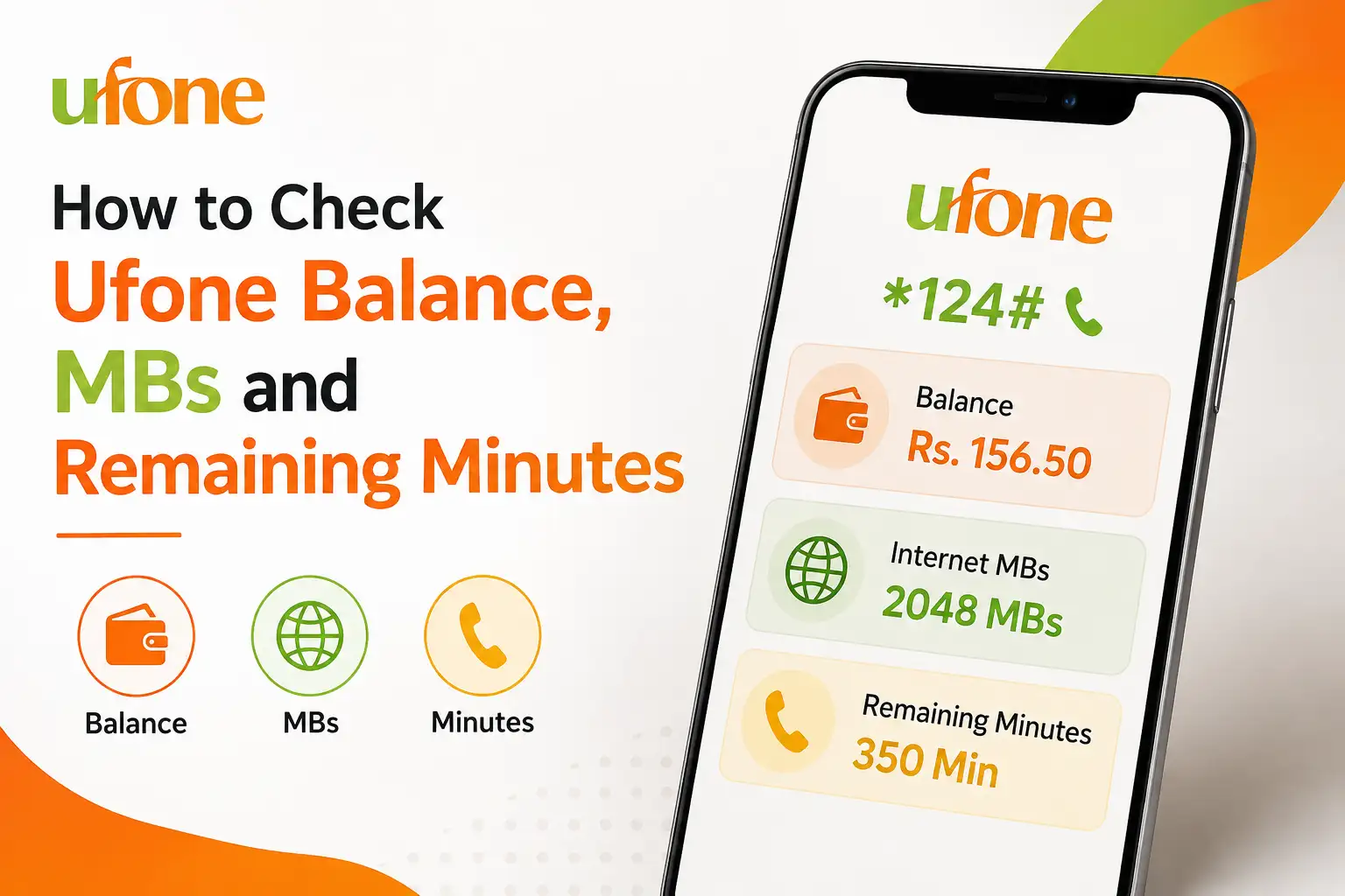 How to Check Ufone Balance, MBs and Remaining