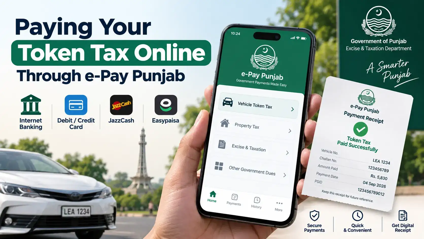 Paying Your Token Tax Online