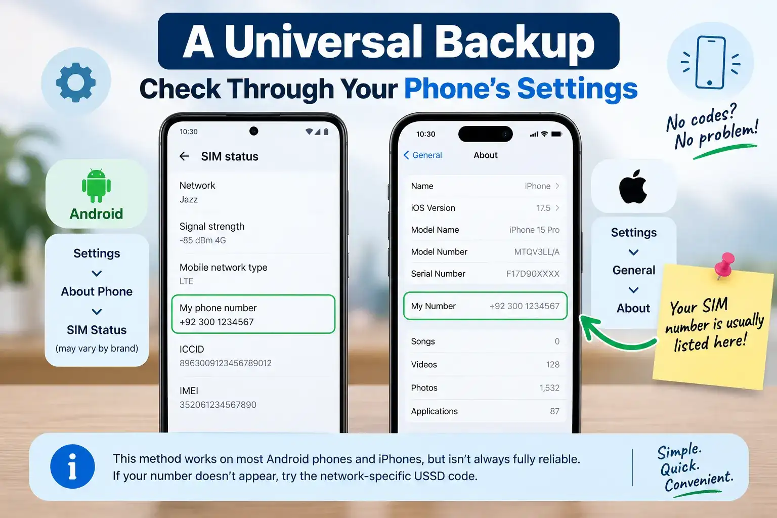 A Universal Backup: Check Through Your Phone's Settings