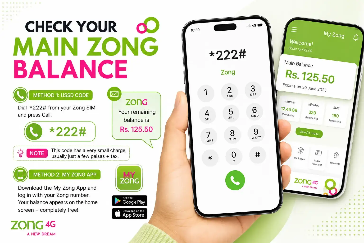 Check Your Main Zong Balance