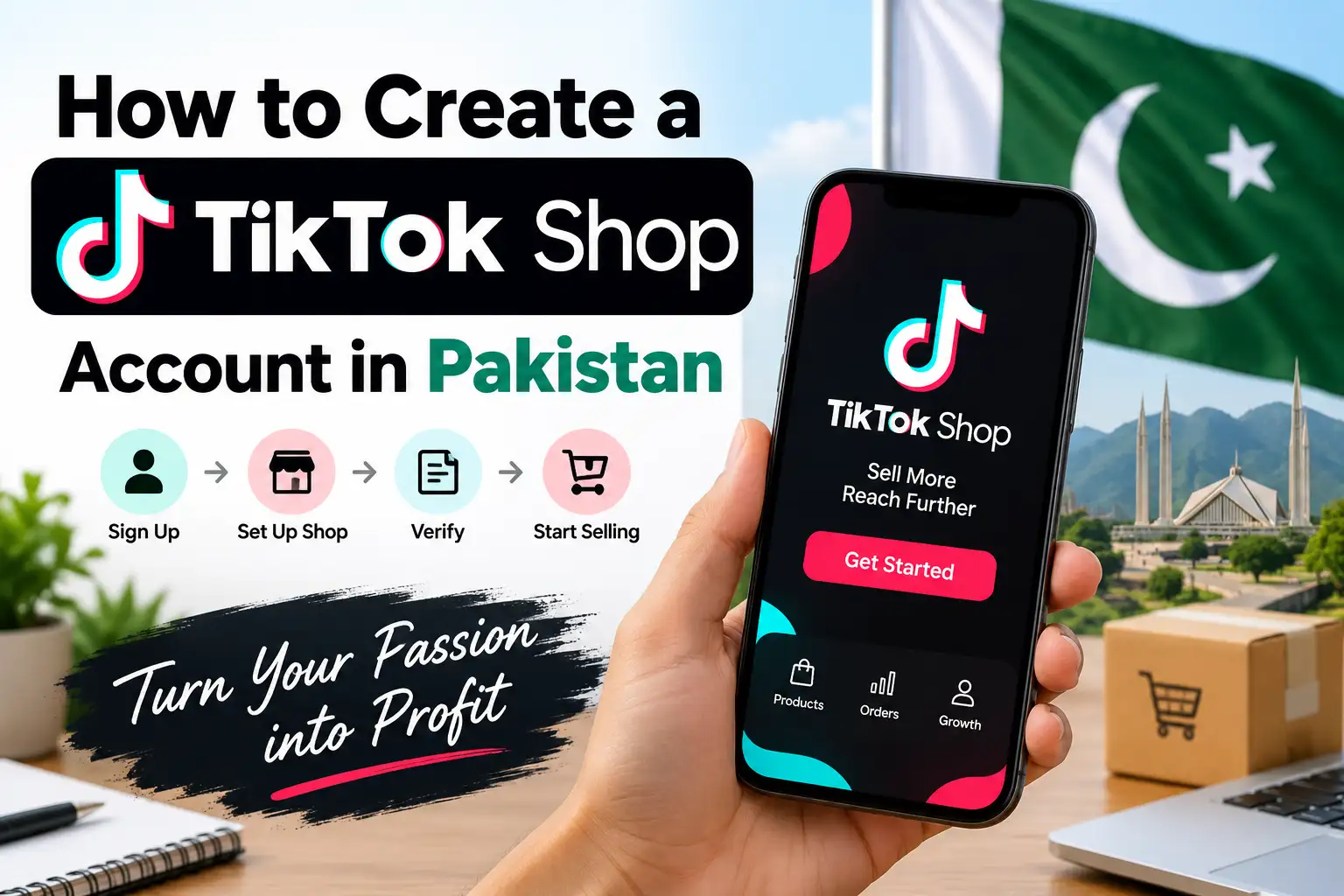 How to Create a TikTok Shop Account in Pakistan