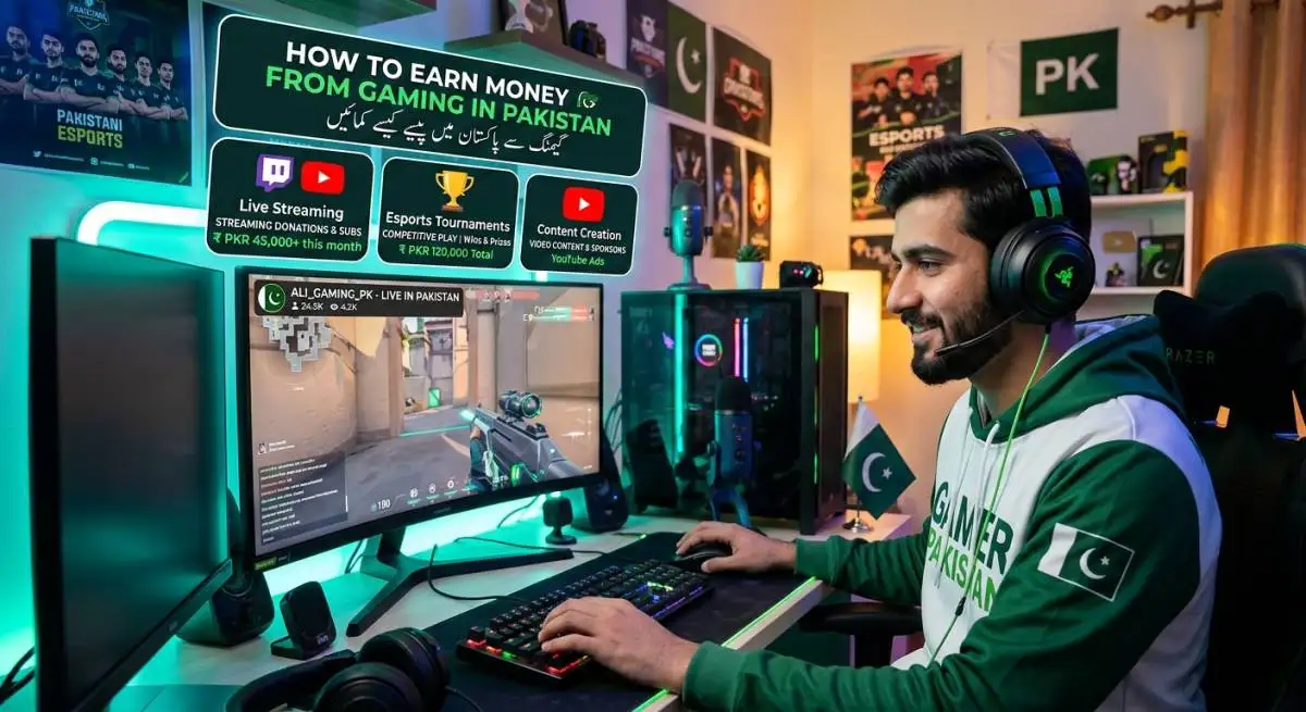 How to Earn Money from Gaming in Pakistan