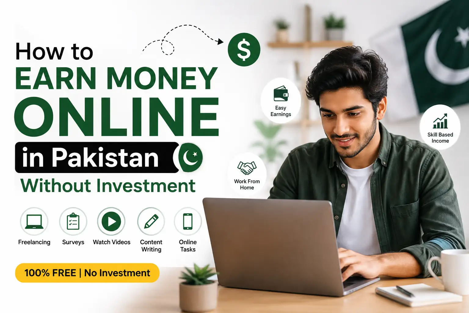 How to Earn Money Online in Pakistan Without Investment