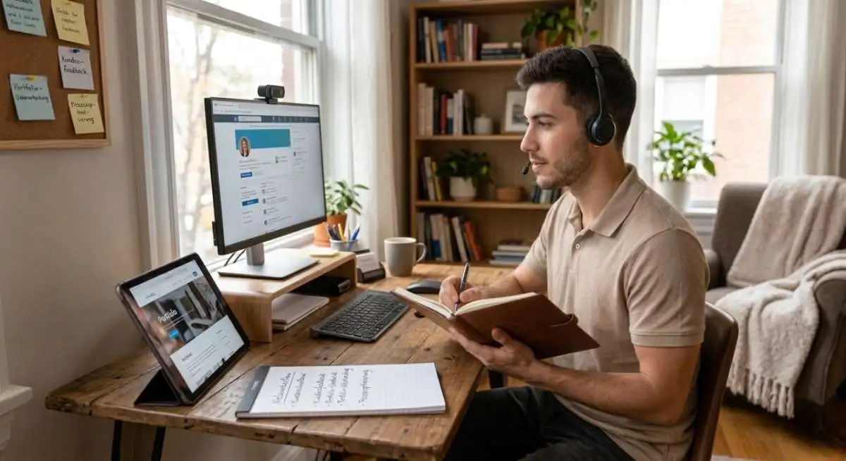 boy use social media for clients