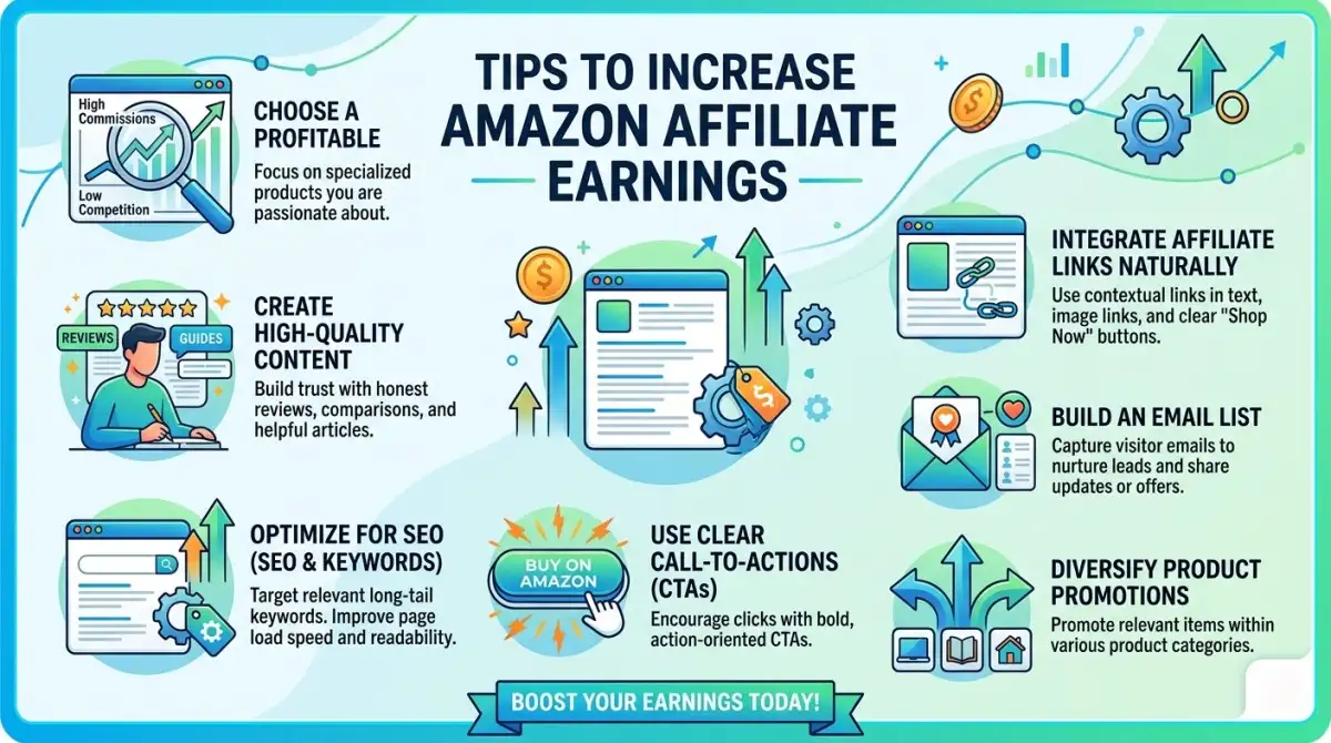 Tips to Increase Amazon Affiliate Earnings