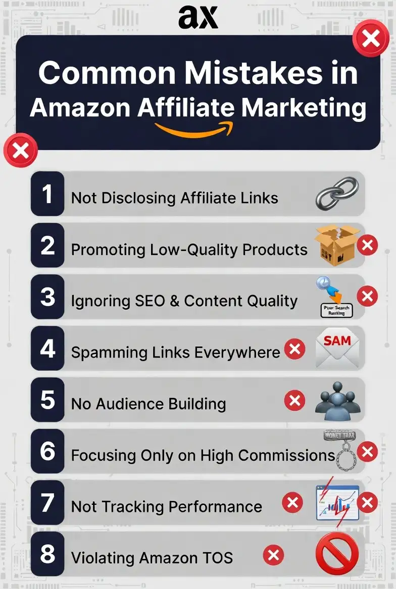 Common Mistakes in Amazon Affiliate Marketing