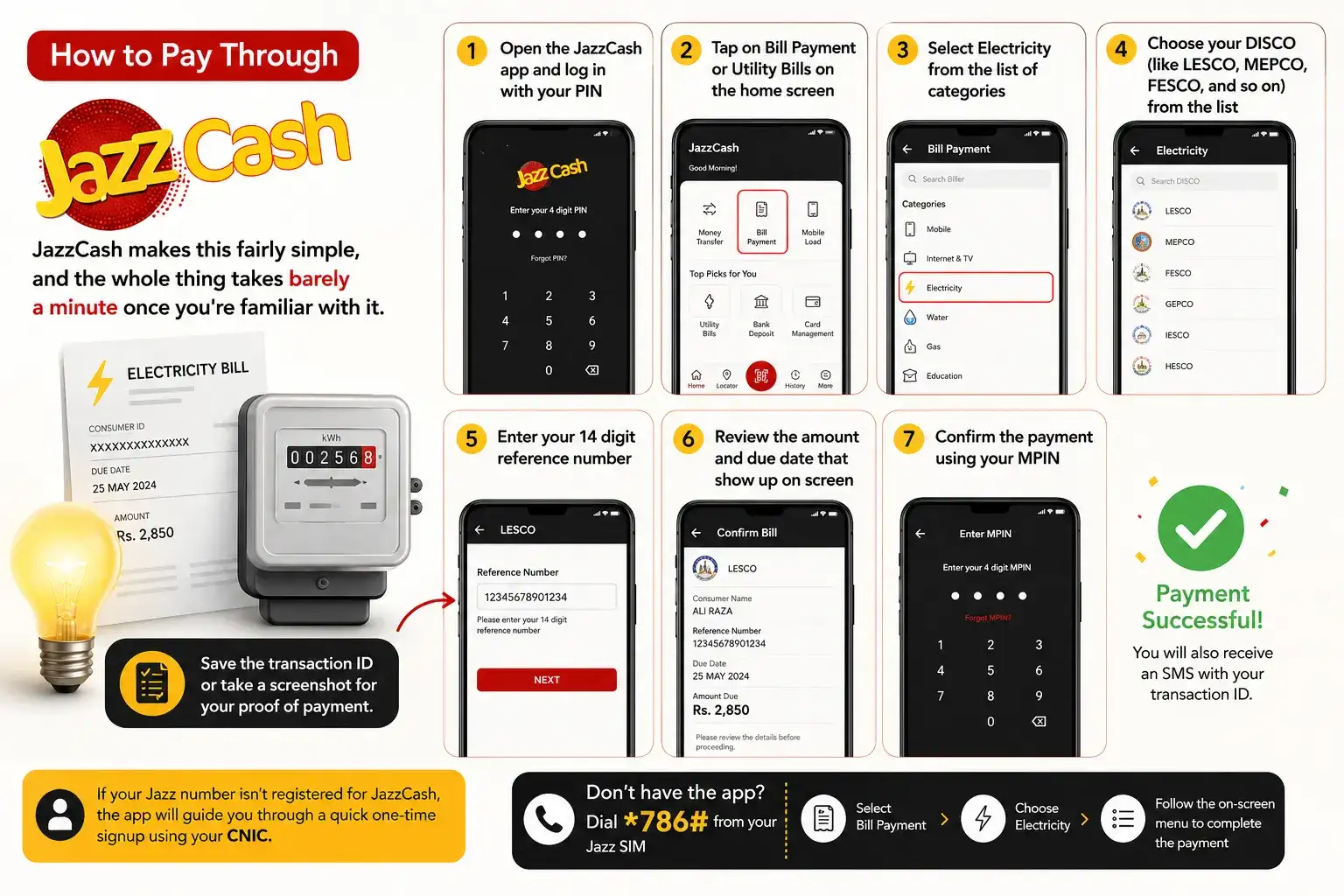 How to Pay Through JazzCash