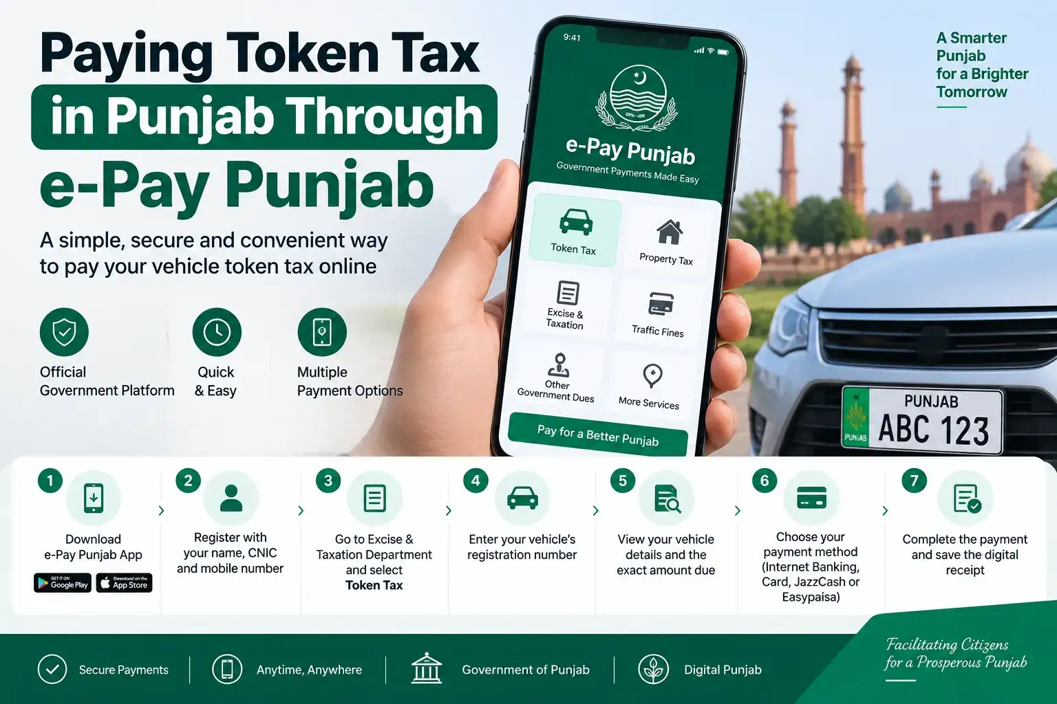 Paying Token Tax in Punjab Through e-Pay Punjab