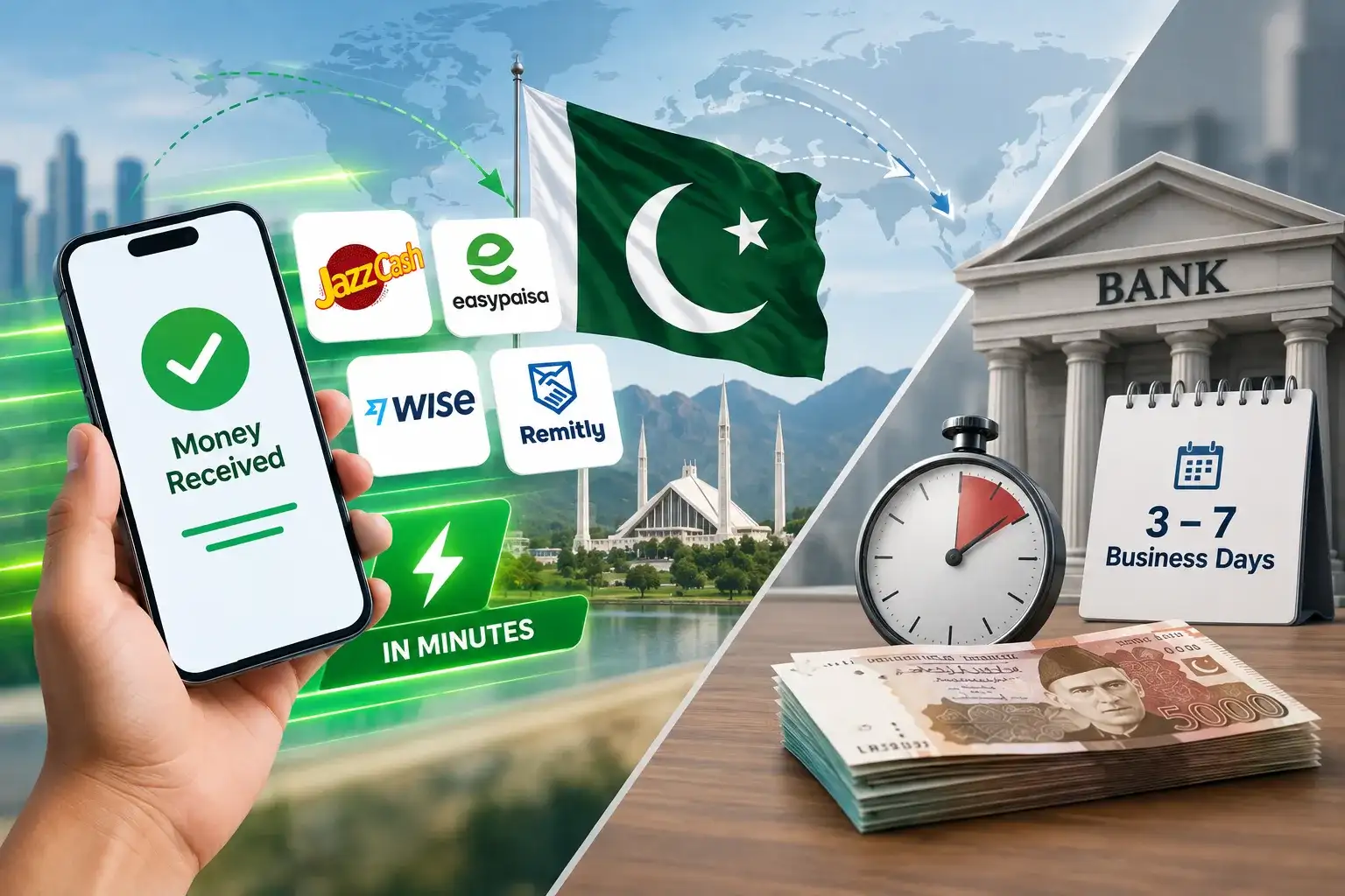 What is the fastest way to receive money from abroad in Pakistan