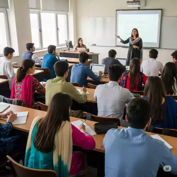 pakistani univiersity class room