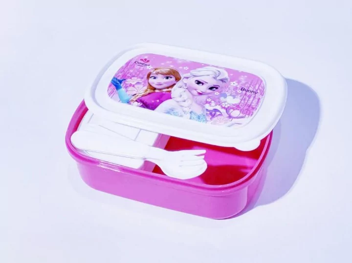 1 Pc Lunch Box For Kids Pink