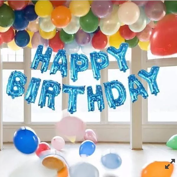 100 Pcs Happy Birthday Foil Balloons