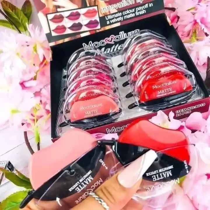 12 Pcs High Pigmented Multicolor Lipstick Set