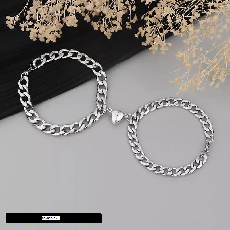 4 pcs Magnetic Effect Rings and Bracelet set 