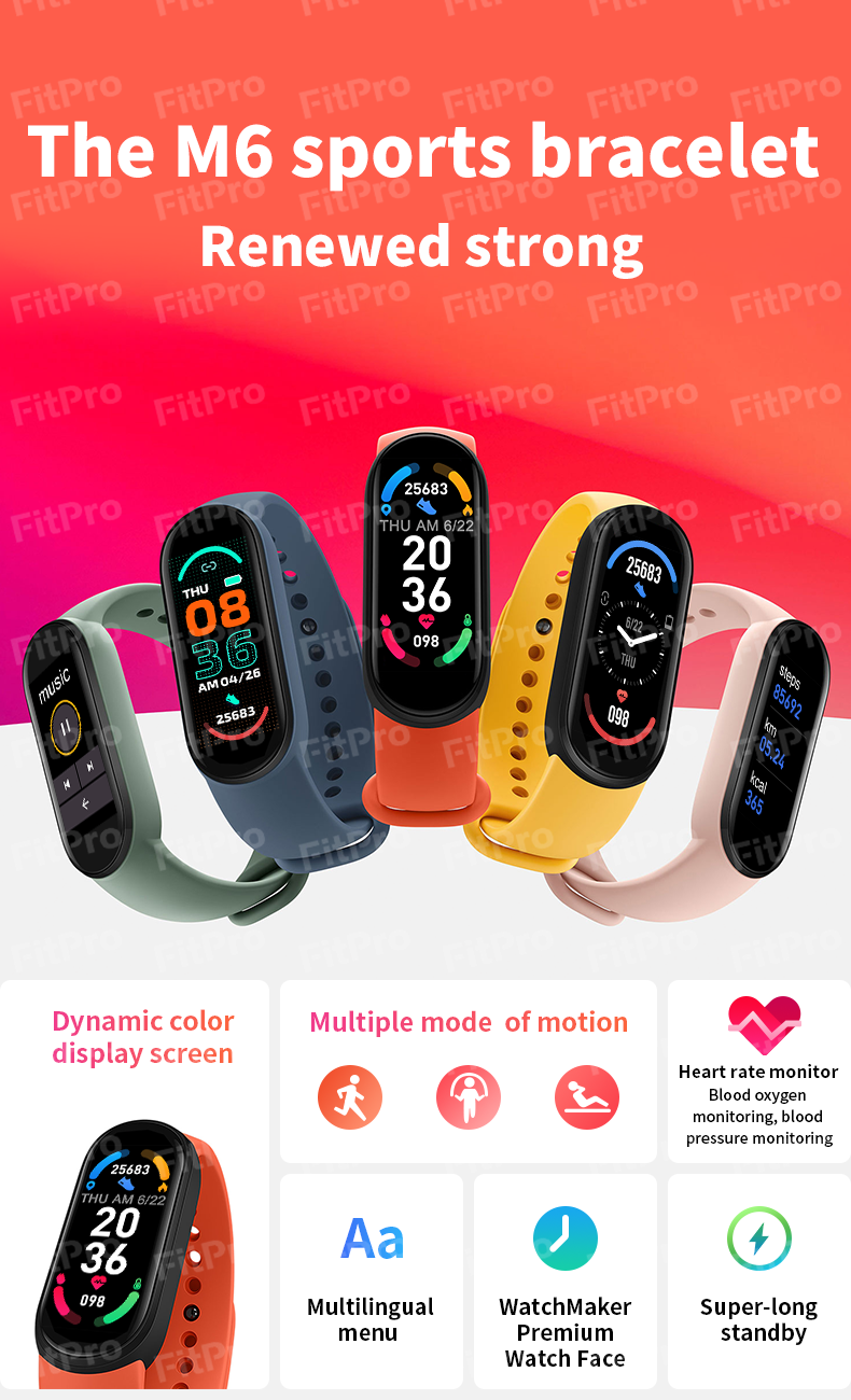 M6 smart watch smart band