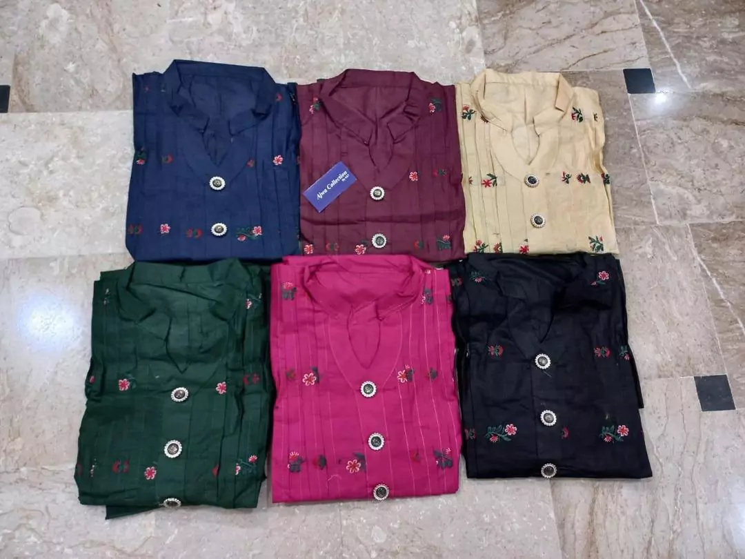 2 Pcs Stitched Cotton Embroidered Shirt And Trouser VV652
