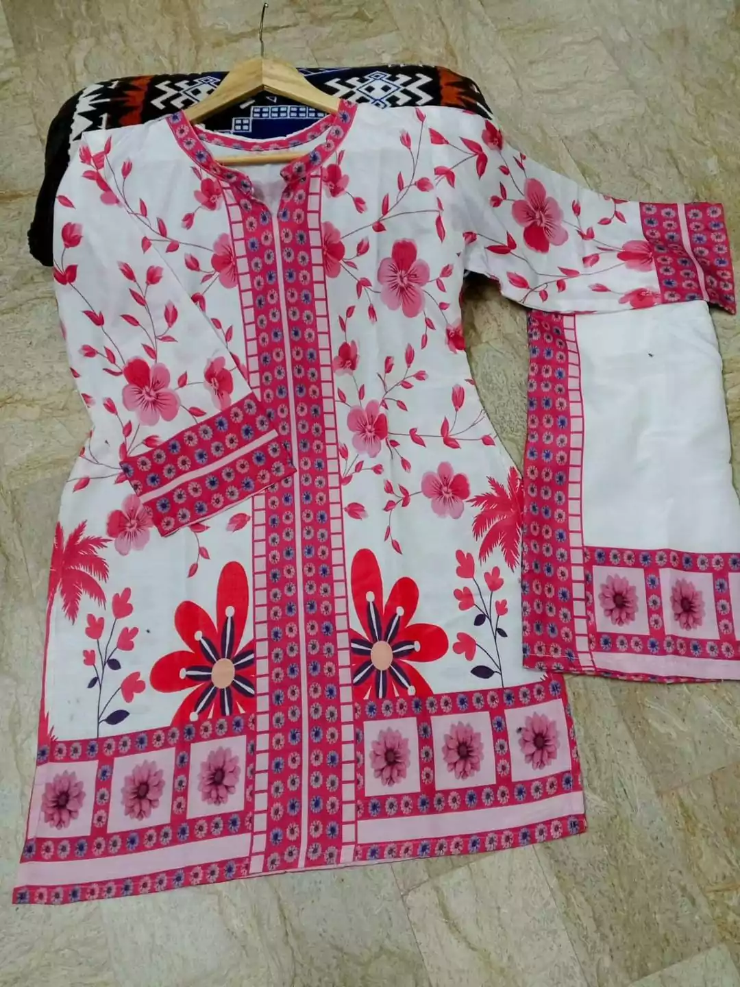 women stitched suits - 2 Pcs Women's Stitched Printed Co Ord Set VV519