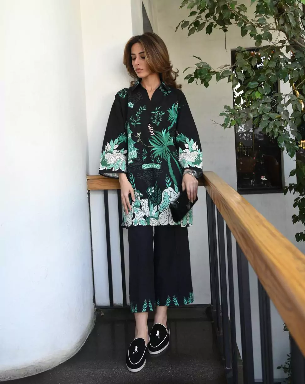 women stitched suits - 2 Pcs Women's Stitched Printed Co Ord Set VV520