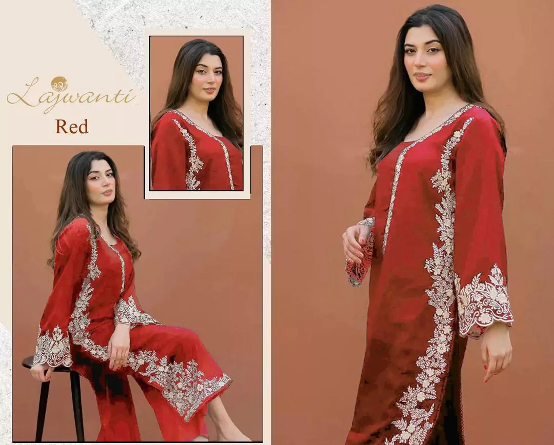  - 2 Pcs Women's Unstitched Dhanak Embroidered Suit IL165