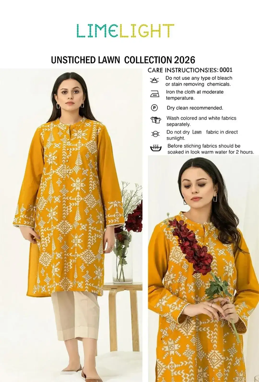 women unstitched suits - 2 Pcs Women's Unstitched Embroidered Lawn Suit VW669