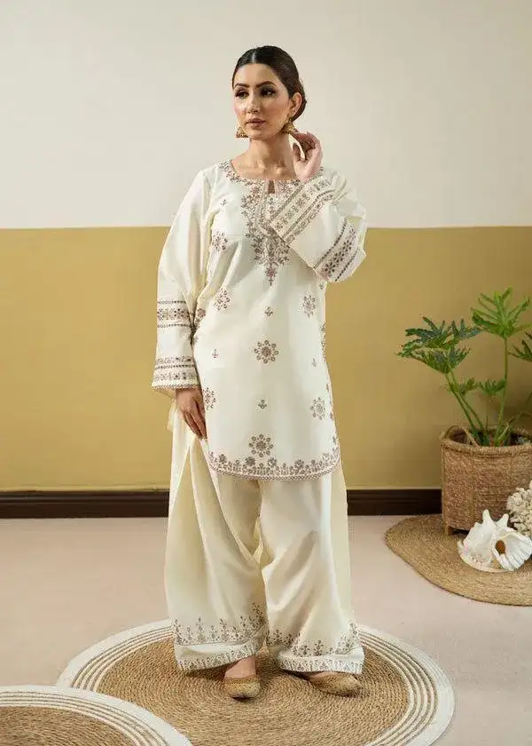 2 Pcs Unstitched Suits For Women