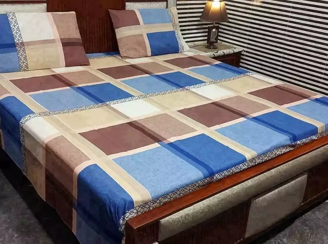 3 Pcs Cotton Printed King Size B
