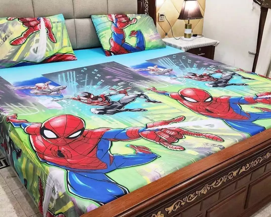 3 Pcs Cotton Printed King Size B