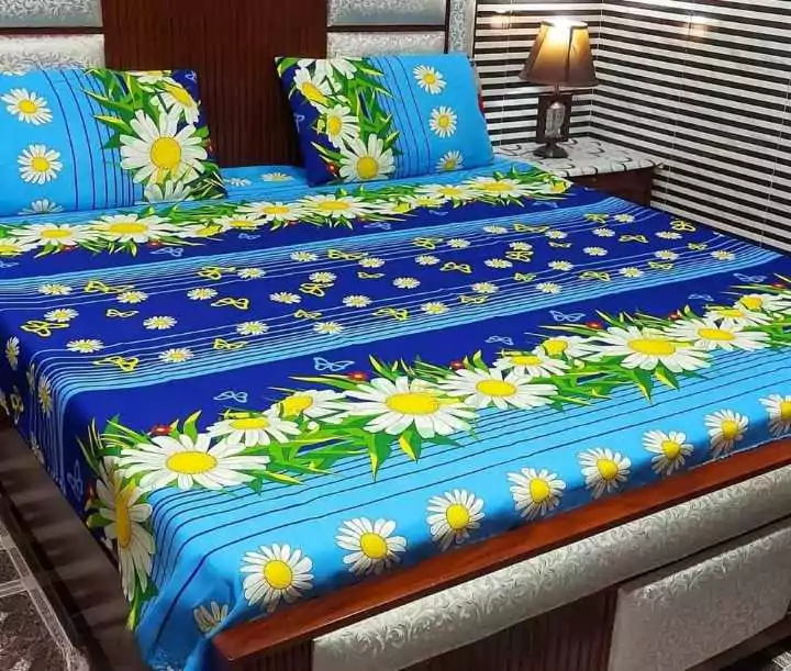 3 Pcs Crystal Cotton Printed Dou