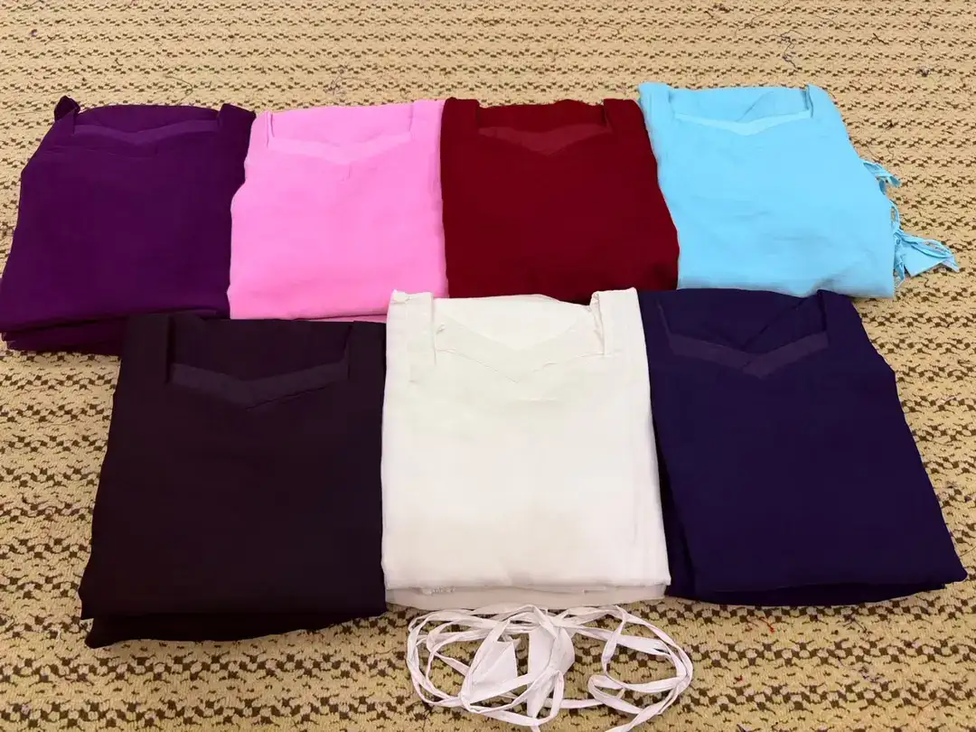 3 Pcs Women's Stitched Chiffon Plain Suit VX30