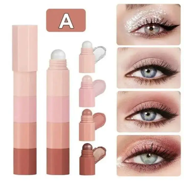 4 in 1 Glowy Makeup Pen Multipurpose Pen High Pigmented 1 Pc