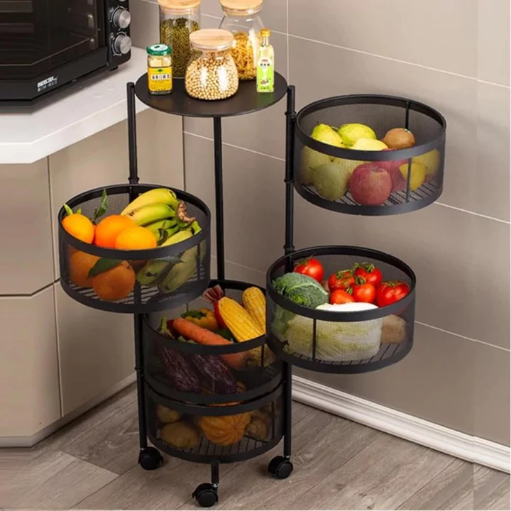 kitchen and appliances - 5 Layered Rotatable Fruit Basket