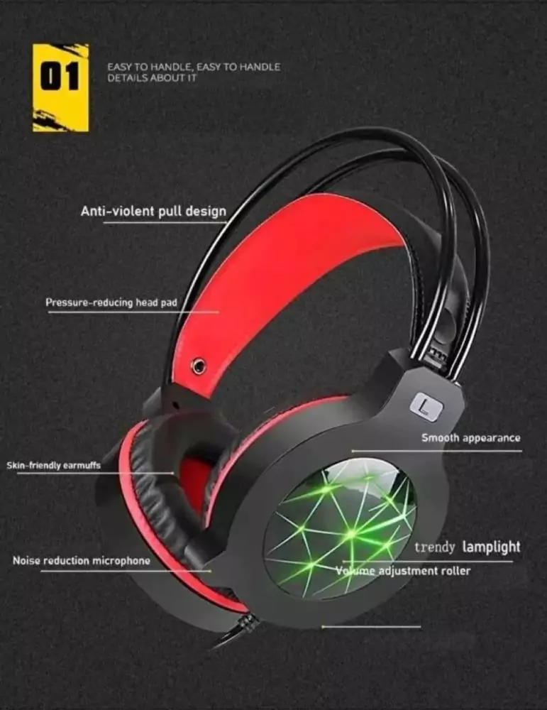 5.1 RGB Gaming Headset With Mic