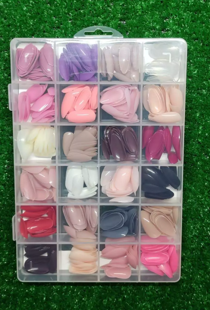 576 Pcs Multicolor Fake Nails