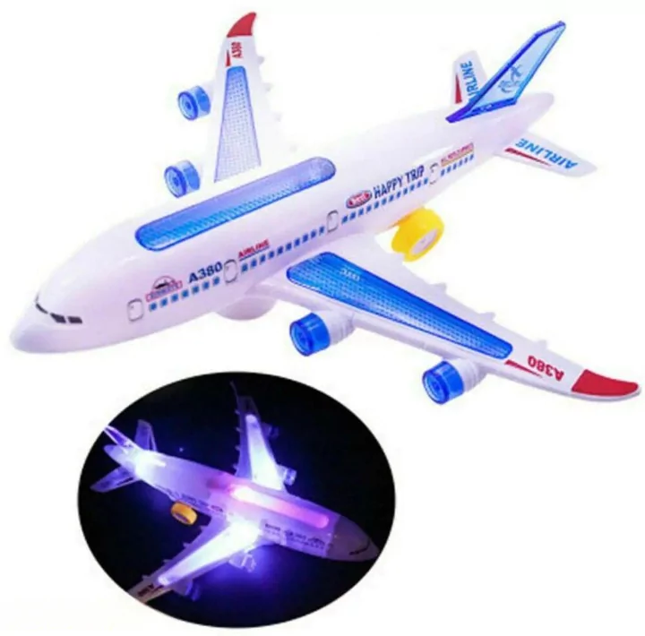 Aeroplan With Lightening And Sound Toy For Kids